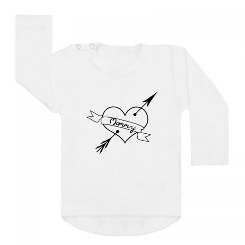 Shirt Mommy Heart wit