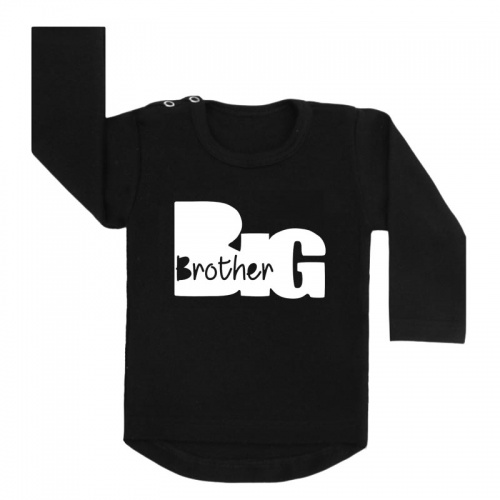 Big brother silhouet shirt zwart