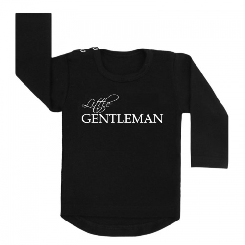 little gentleman shirt zwart