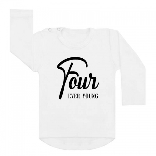 Shirt four ever young wit