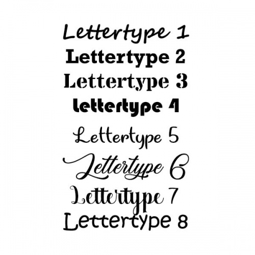 Little dutch bedrukt met naam lettertypes