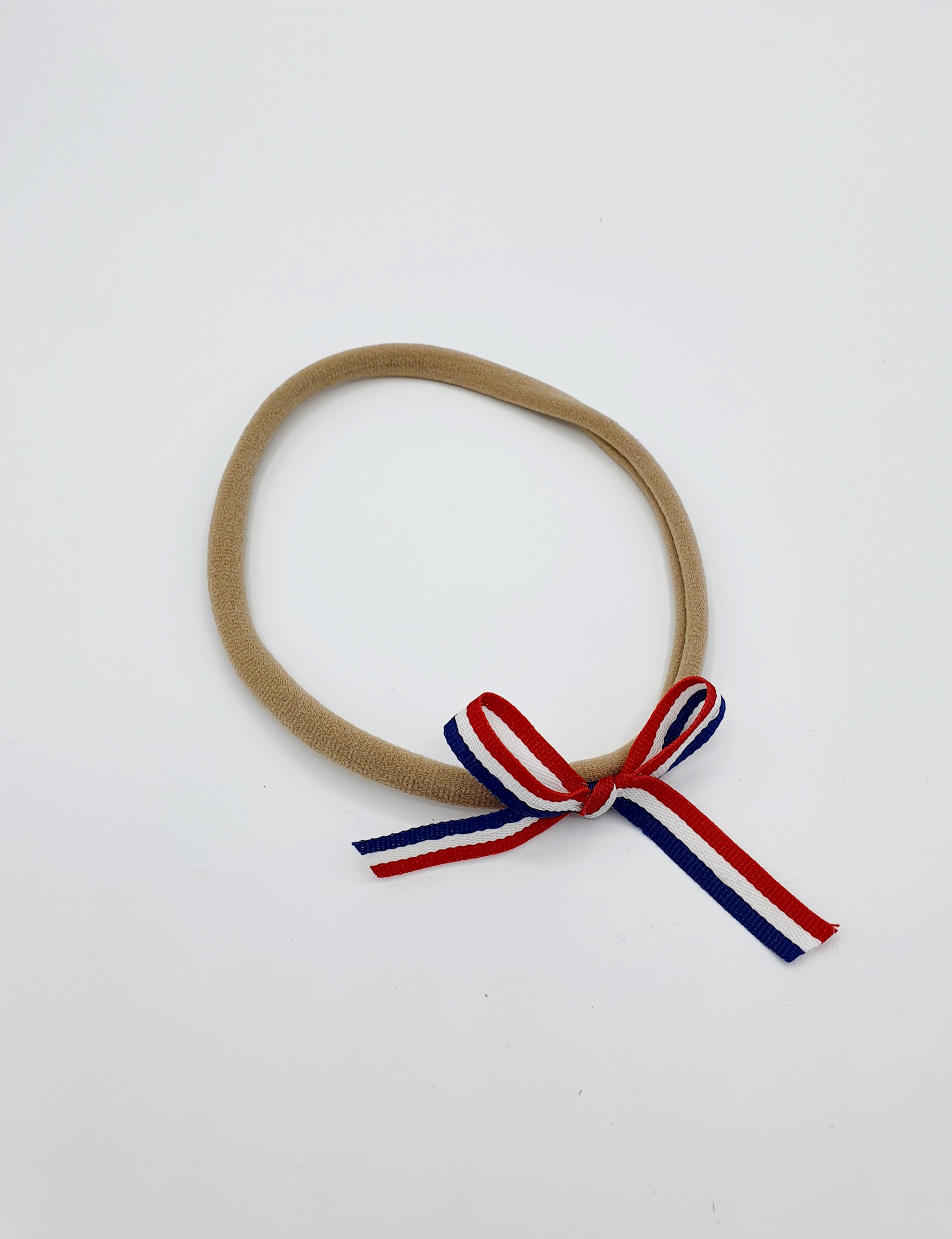 verzameling tweede gereedschap Twinkle Twinkle Stars - Smalle haarbandjes - Nylon haarbandje rood wit  blauw strikje
