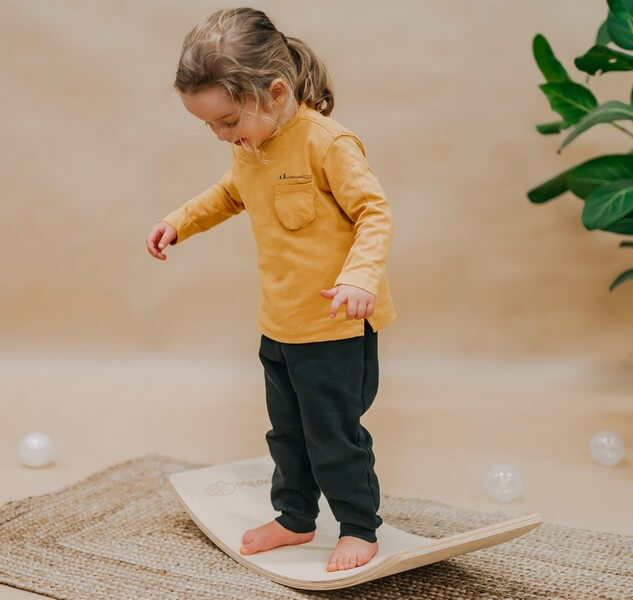 goedkeuren Spelen met vragen Houten balance board junior - houten montessori speelgoed